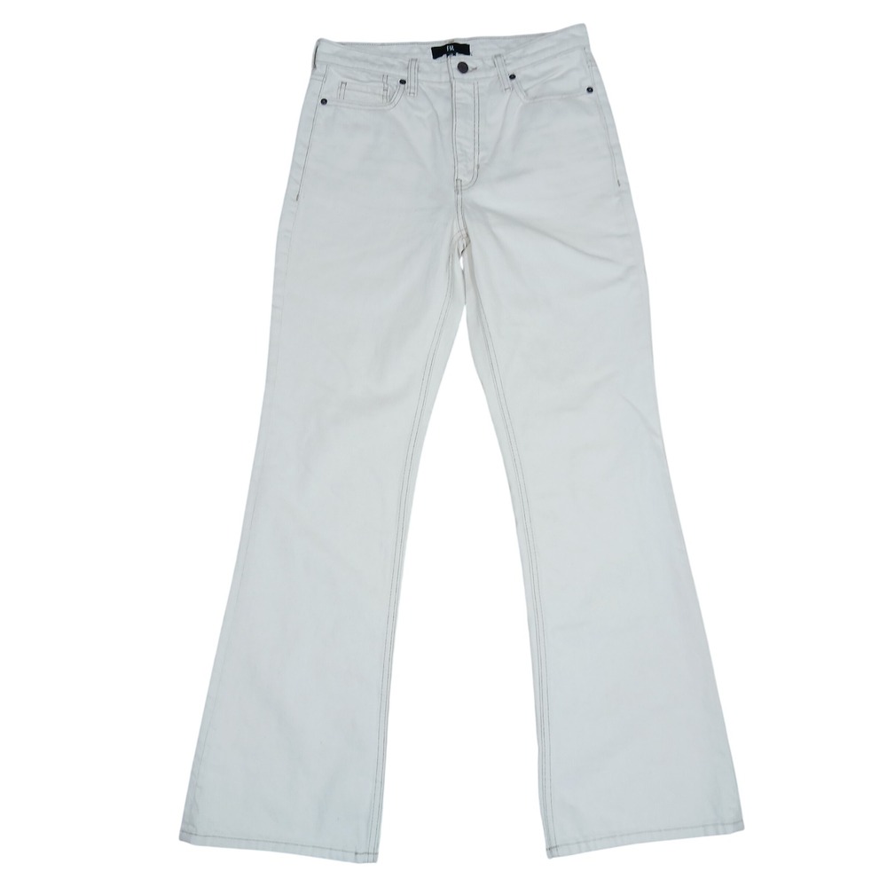 Banana Republic Jeans Womens 28 Ivory Straight Leg Washwell Denim Casual Basic
